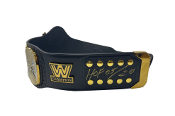 Hogan's Beach Shop WWE Winged Eagle Dual Plated Championship Replica Title Signed -Hogan's Beach Shop Sales 2tone2