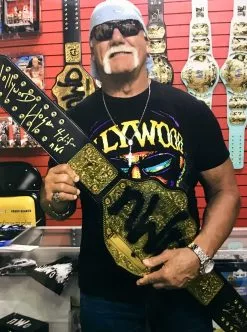Hogan's Beach Shop Hollywood Hogan Signed WCW NWO Championship Title Belt Replica -Hogan's Beach Shop Sales 99E5B1C6 103B 4F3B AC25 D22F0DAC7495
