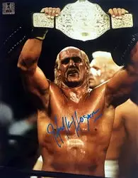 Hogan's Beach Shop Hulk Hogan Signed Heavyweight Championship Poster
