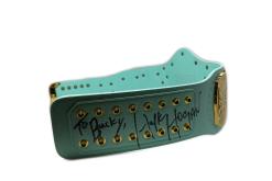 Hogan's Beach Shop Turquiose Replica Winged Eagle WWE Championship Title Belt Signed Too "Bucky" -Hogan's Beach Shop Sales Buckybelt