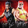 Hogan's Beach Shop Hollywood Face Off Poster Signed (2x Signature) -Hogan's Beach Shop Sales Hogan Face Off Poster