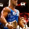 Hogan's Beach Shop Hulk Hogan No Holds Bar "Rip Em" Poster Autographed -Hogan's Beach Shop Sales IMG 2720 1