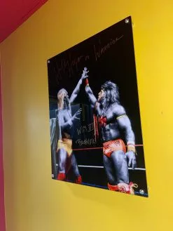 Hogan's Beach Shop Hulk Hogan Spotlight Plaques Signed