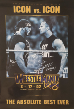 Hogan's Beach Shop ICON VS ICON Wrestlemania 18 Poster