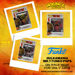 Hogan's Beach Shop Hulkamania Mr.T Funko Pop Signed (SALE) -Hogan's Beach Shop Sales NewProductLaunchPolaroidsInstagramPost