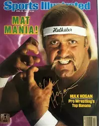 Hogan's Beach Shop Hulk Hogan Signed Sports Illustrated Poster