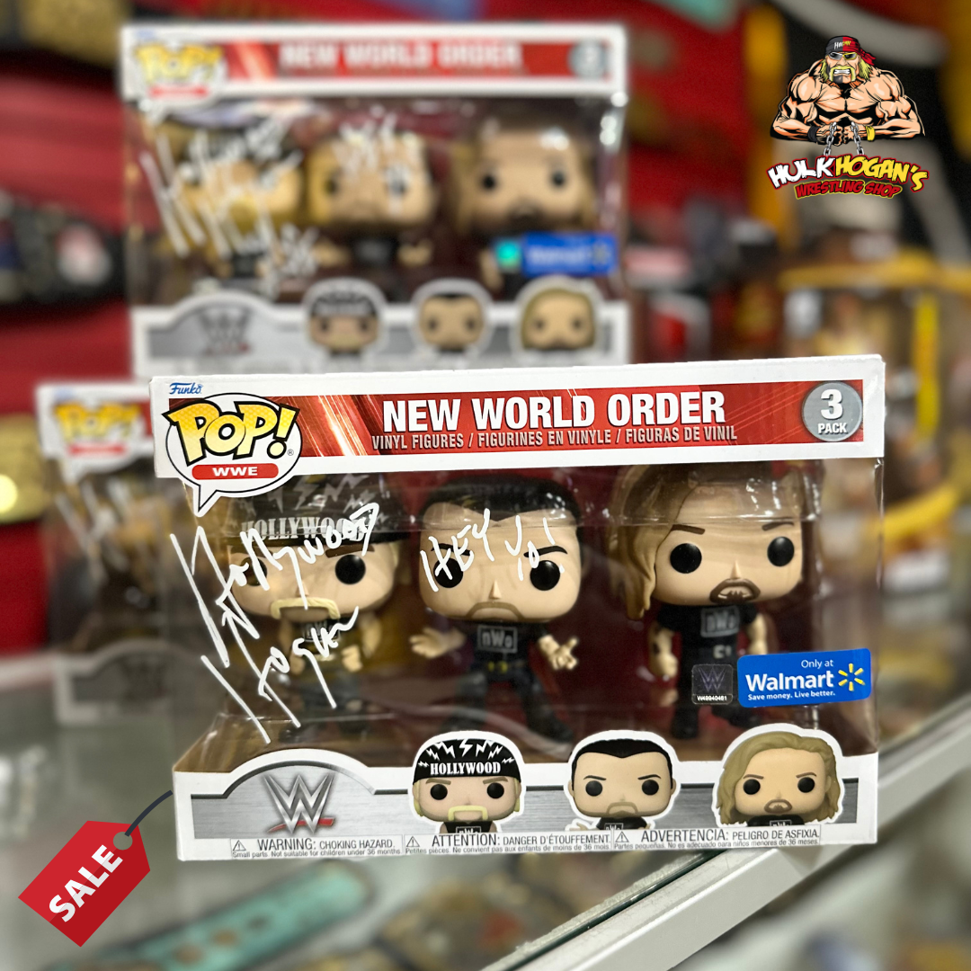 Hogan's Beach Shop Autographed Nwo 3 Pack Funko Pop Set 3 Hogan's Beach Shop Autographed Nwo 3 Pack Funko Pop Set