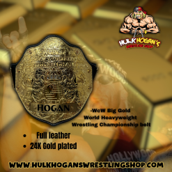 Hogan's Beach Shop 24k Gold Plated WcW Heavyweight Championship Wrestling Belt Autographed -Hogan's Beach Shop Sales WWW.HULKHOGANSWRESTLINGSHOP.COM 1