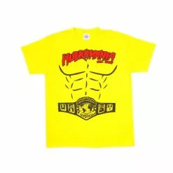 Hogan's Beach Shop Yellow Hulkamania Heavyweight Champion Shirt Kids