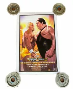 Hogan's Beach Shop Hulk Hogan Vs Andre Wrestlemania 3 Poster