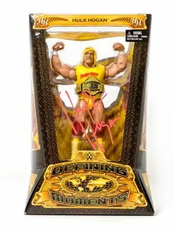 Hogan's Beach Shop Hulk Hogan Signed Defining Moments WWE Action Figure