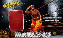Hogan's Beach Shop Ring Worn Knee Pad "Super Rare" Not Many Thrown Out Signed 1 Of 1