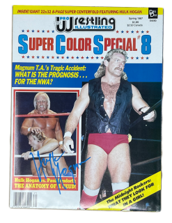 Hogan's Beach Shop 1987 Pro Wrestling Illustrated Hulk Hogan Magazine Autographed