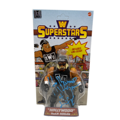 Hogan's Beach Shop WWE Superstars â€œHollywoodâ€ Hulk Hogan Action Figure Autographed