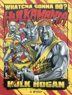 Hogan's Beach Shop Hulkamania Limited Edition Autographed Poster Phenom Signed